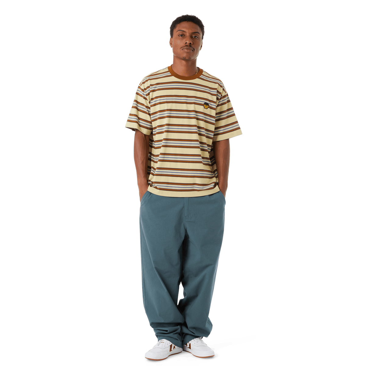 Big Block Stripe Boxy Top