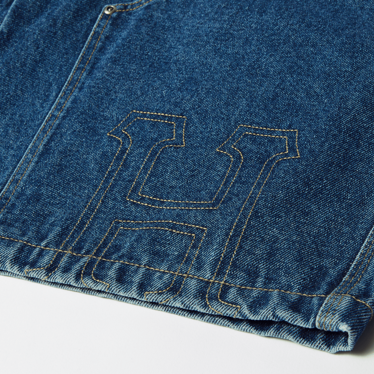 Classic H Double Knee Denim Short