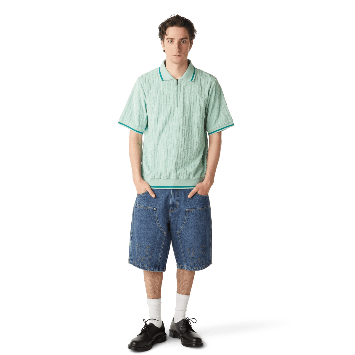 Classic H Double Knee Denim Short