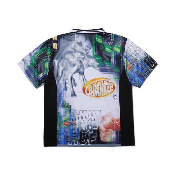 HUF x Bronze56K Glitched Soccer Jersey
