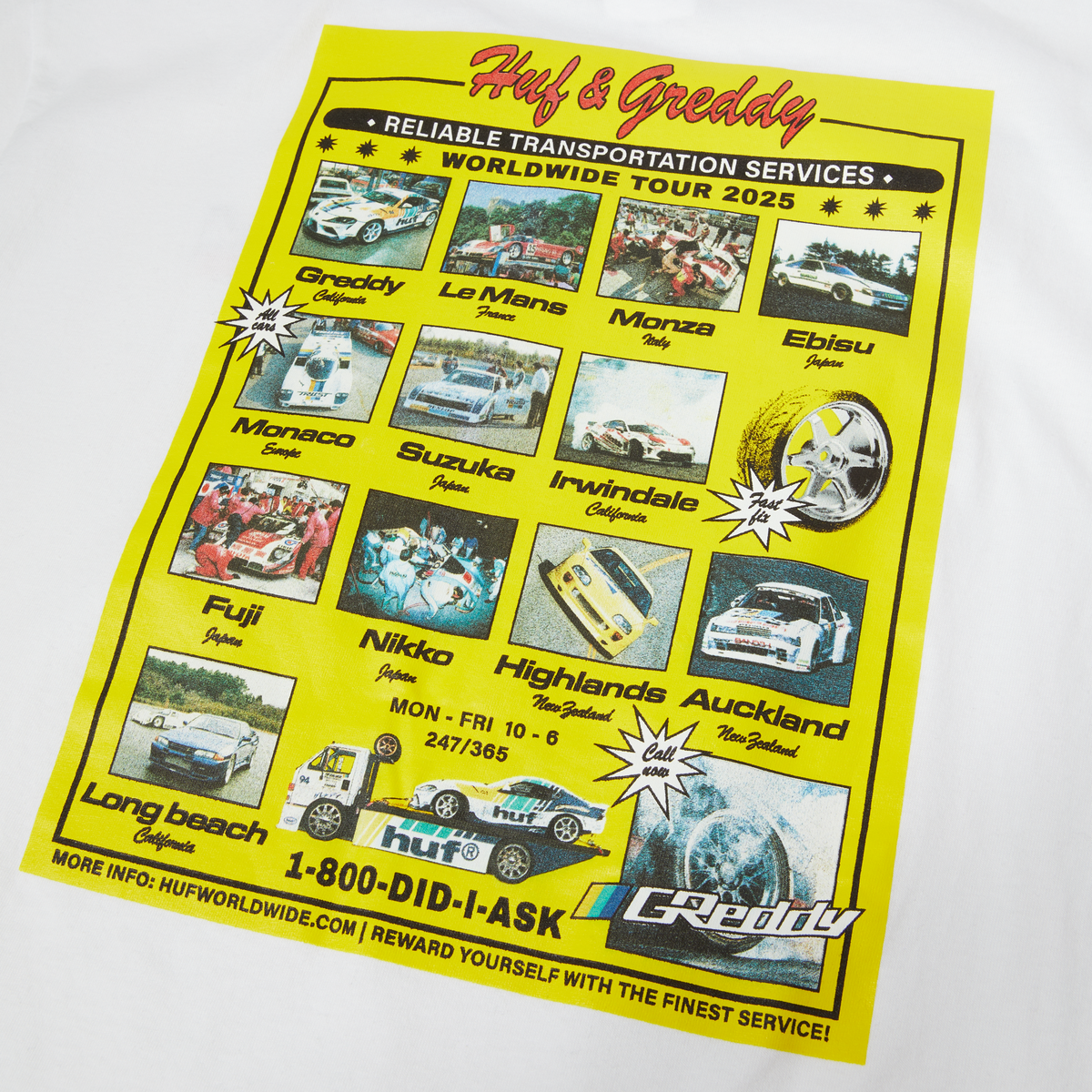 HUF x GReddy Tour T-Shirt