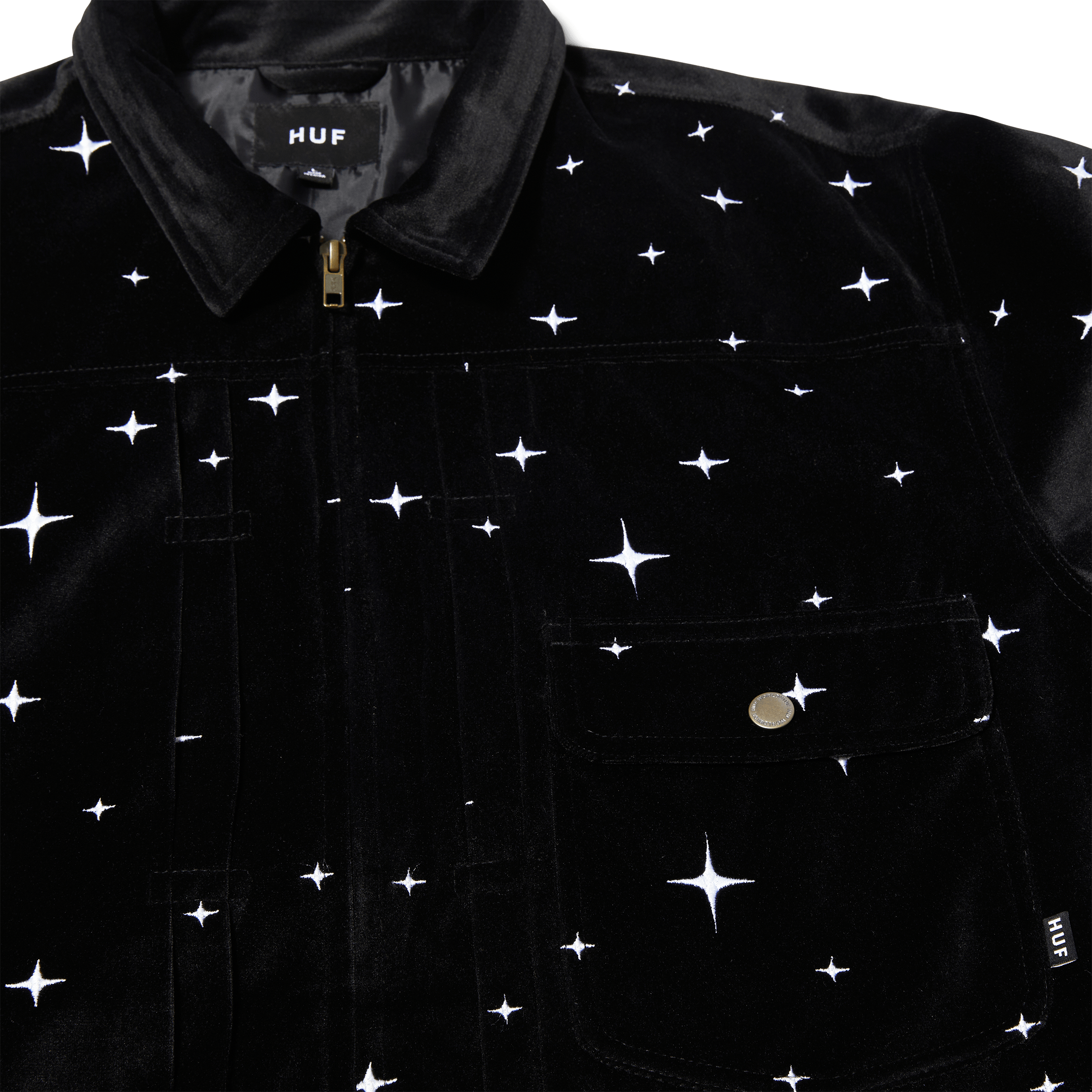 Galaxy Velvet Trucker Jacket – HUF Canada