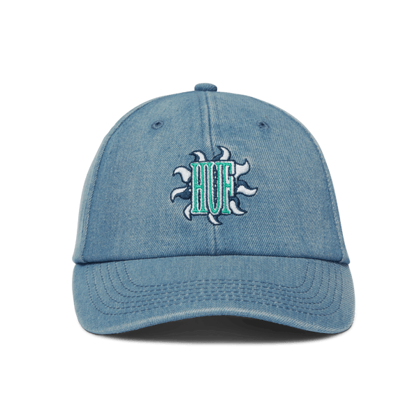 Apollo Denim 6-Panel Curved Visor Hat