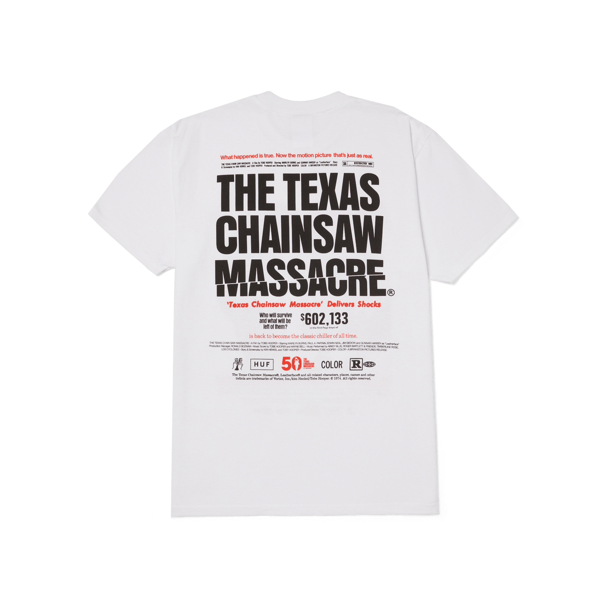 HUF x The Texas Chainsaw Massacre Box Office T-Shirt – HUF HUF x The Texas Chainsaw Massacre Box Office T-Shirt – HUF