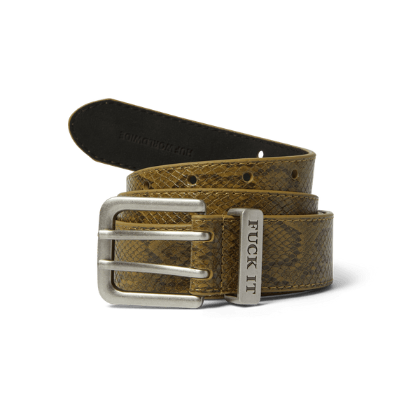 Fuck It Snakeskin Belt