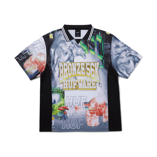 HUF x Bronze56K Glitched Soccer Jersey
