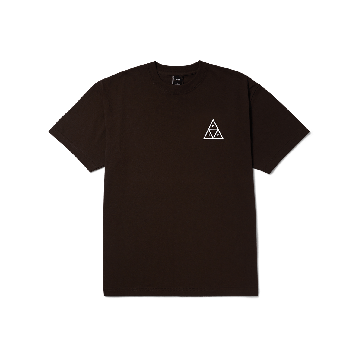 Men s HUF Set Triple Triangle SS Tee in Espresso Espresso XL
