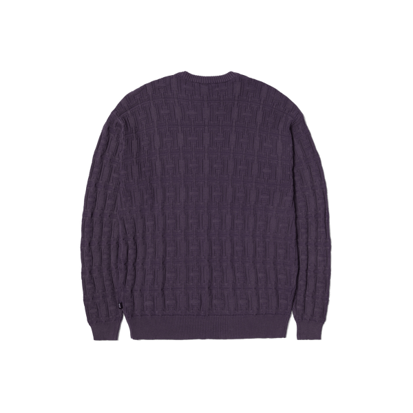 Interlaced Jacquard Overdyed Crew