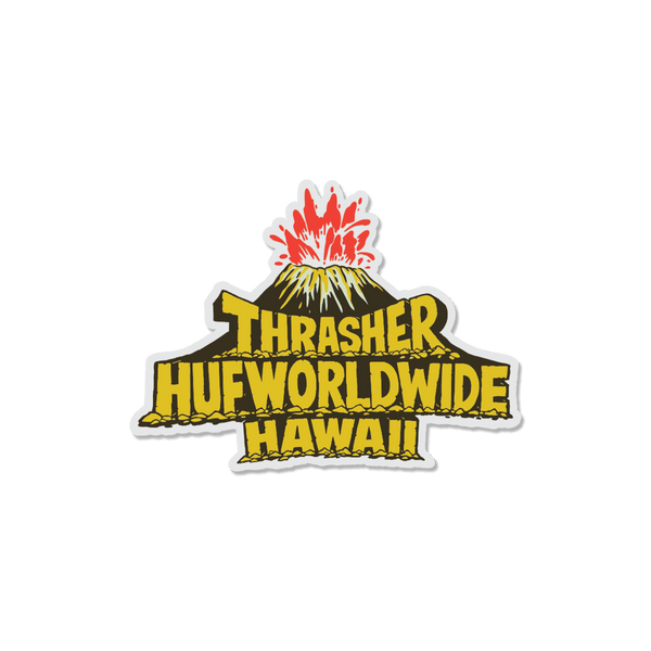 HUF x Thrasher Meltdown Sticker
