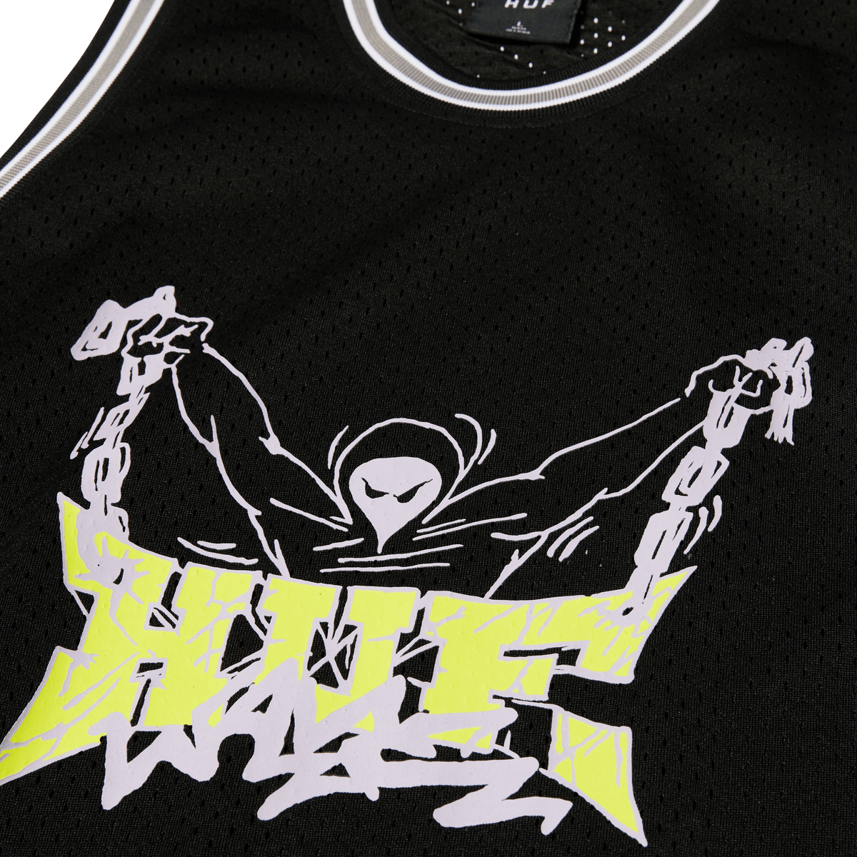 Zine Mesh Basketball Jersey Black XL
