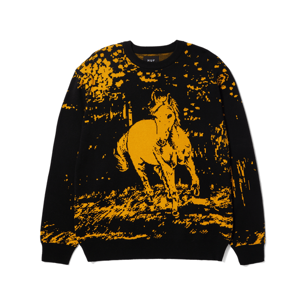 KS-QON BENG Silhouette of Horse on Moon Men's Sweatshirts Crewneck Pullover  Casual Sweater : : Clothing, Shoes & Accessories