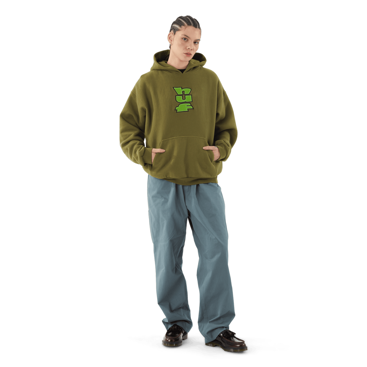 Benton Heavyweight Fleece Hoodie HUF Canada