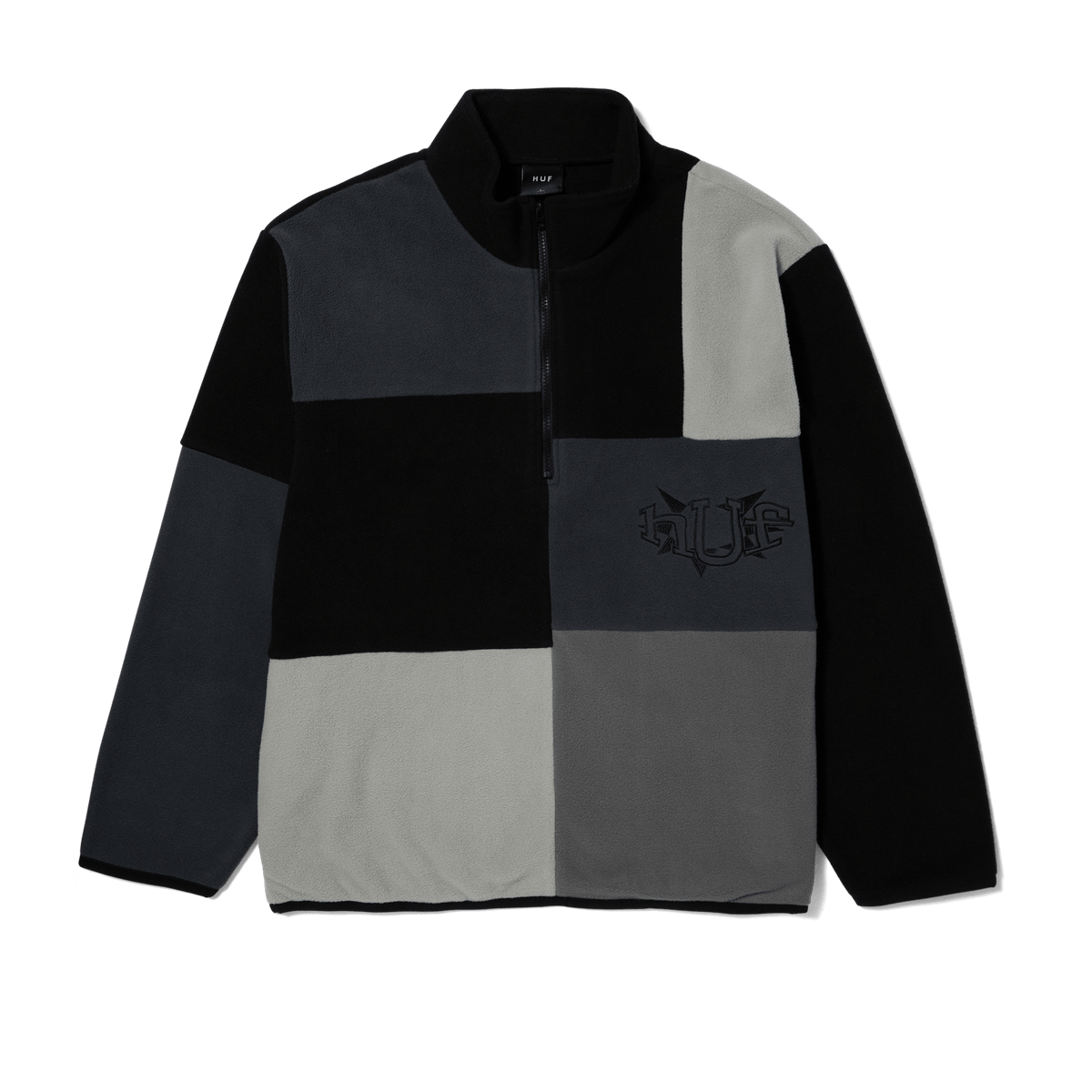 HUF Remix Quarter Zip fleece Jacket Lavender M