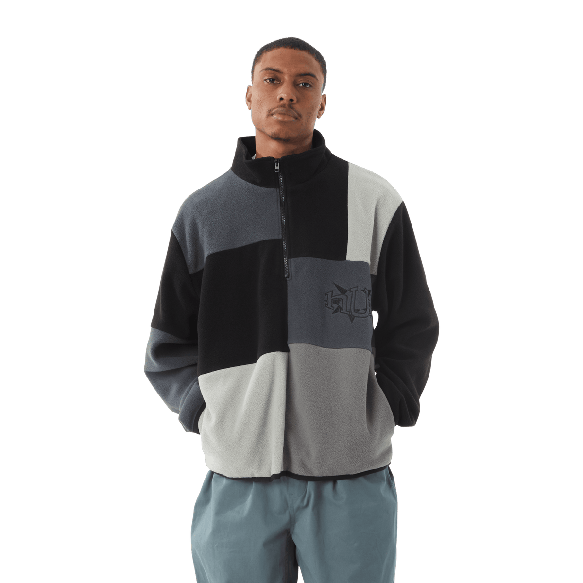 Remix Quarter Zip Fleece Jacket Lavender S