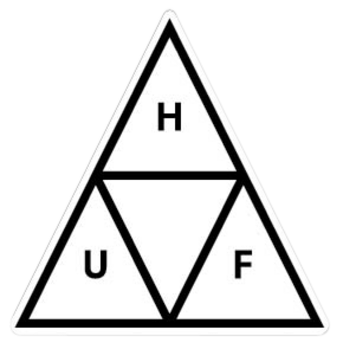 Triple Triangle Sticker